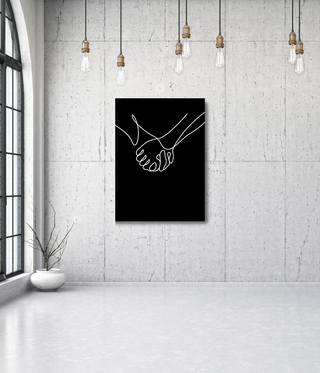 Holding Hands Wall Art