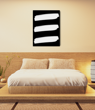 Three Thick Paint Strokes Wall Art