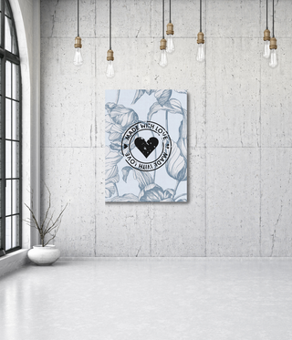 Made With Love Flower Wall Canvas