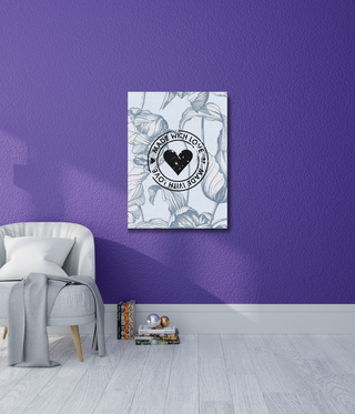 Made With Love Flower Wall Canvas