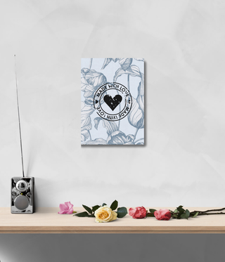 Made With Love Flower Wall Canvas