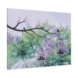 Birds On Tree Branch Wall Art