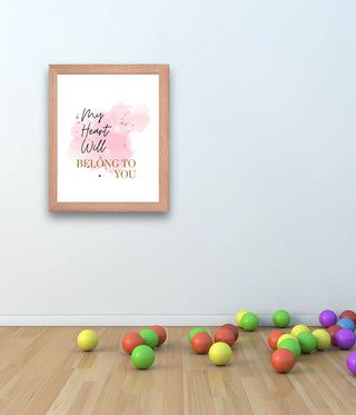 Pink Nursery Frame Wall Art