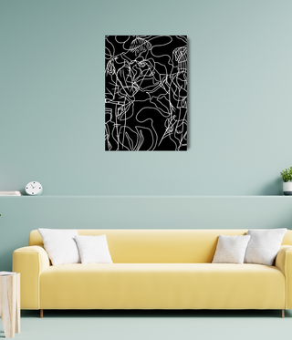 Couple Black & White Wall Art