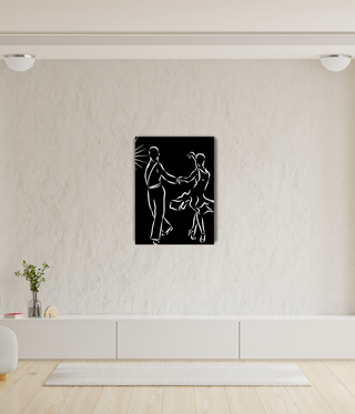 Ballet Woman & Man Dance Wall Art