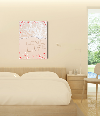 Love Life Ocean Wall Canvas