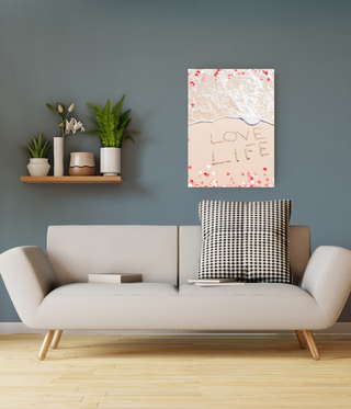 Love Life Ocean Wall Canvas