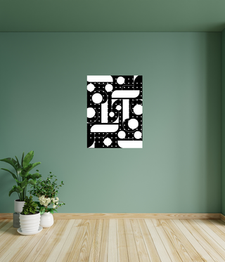 Abstract Modern Poker Dots Wall Art