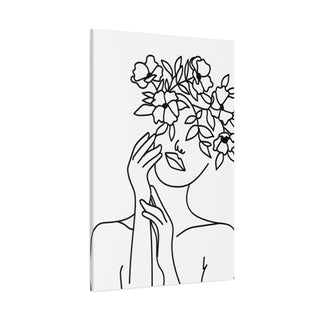 Beautiful Flower Lady Wall Art