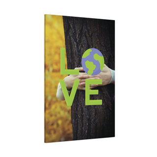 Earth Love Tree Wall Canvas