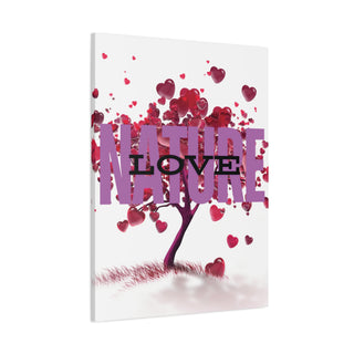 Nature Love Floating Hearts Tree Canvas