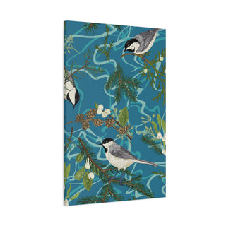 Birds On Tree Branch Wall Canvas