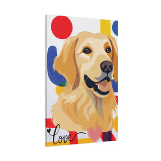 Golden Retriever Abstract Wall Art