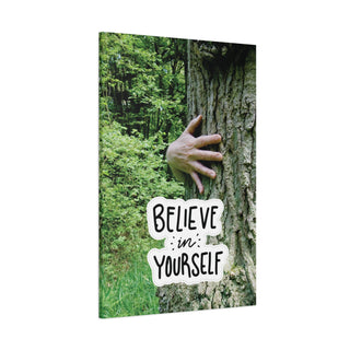 Believe In Yourself Hugging Tree Canvas