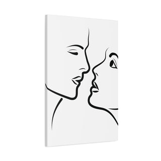 Two Love Couples Black & White Wall Art