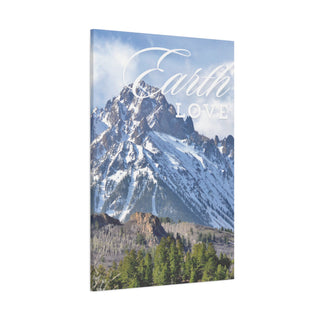 Snow Mountain Earth Canvas