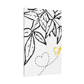 Black & White Hanging Love Leaf Wall Art