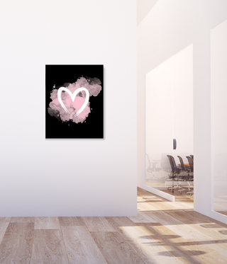 White Heart Wall Art