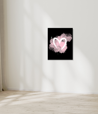 White Heart Wall Art