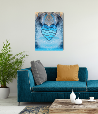 Two Kissing Dolphins Wall Art