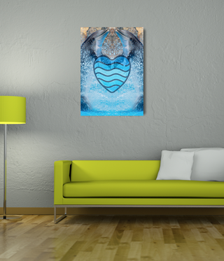 Two Kissing Dolphins Wall Art