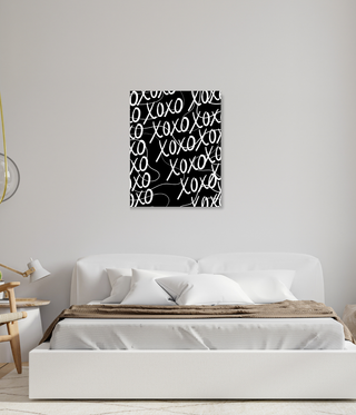 XOXO Black & White Wall Canvas