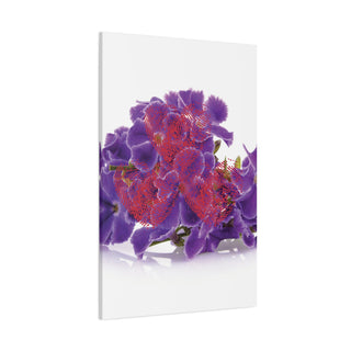 Purple Flower Three Heart Wall Art