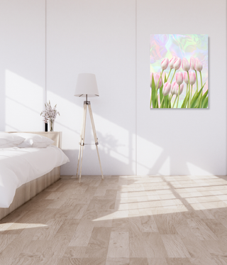 Pink Blooming Flowers Wall Art