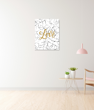 Gold Love Wall Art