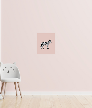 Adorable Zebra Nursey Poster Print