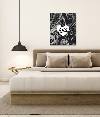 Abstract Love Heart Wall Canvas