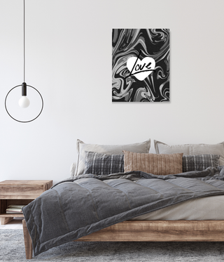 Abstract Love Heart Wall Canvas