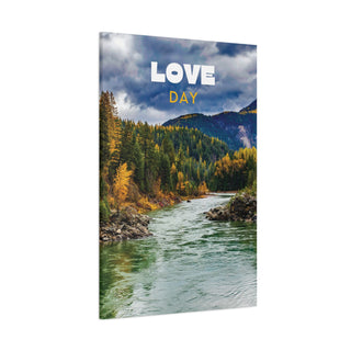 Landscape Love Day Mountain Canvas