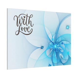 Love Blue Flower Wall Art