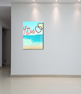 You & Me Beach Abstract Wall Art