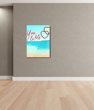 You & Me Beach Abstract Wall Art