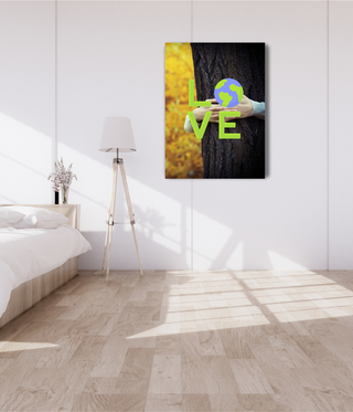 Earth Love Tree Wall Canvas