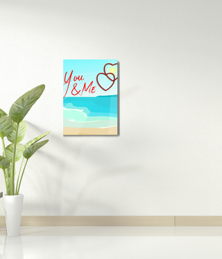 You & Me Beach Abstract Wall Art