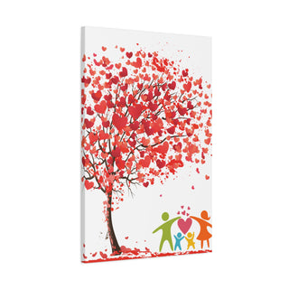 Family Under Love Tree Wall Art