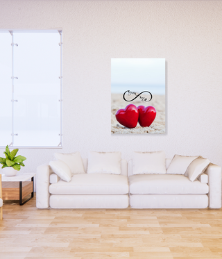 You & Me Heart Shape Wall Art