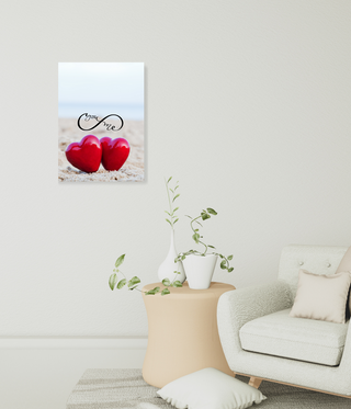 You & Me Heart Shape Wall Art