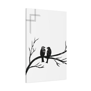 Two Kissing Birds Wall Art