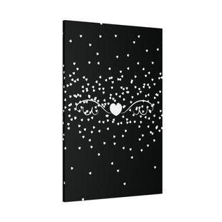 Flying Heart Black & White Wall Art