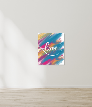 Love Abstract Wall Canvas