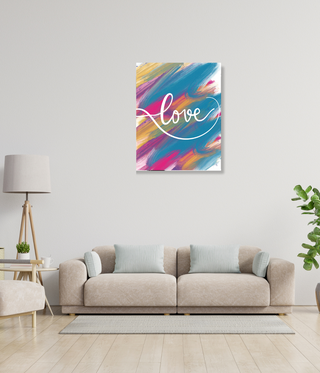 Love Abstract Wall Canvas