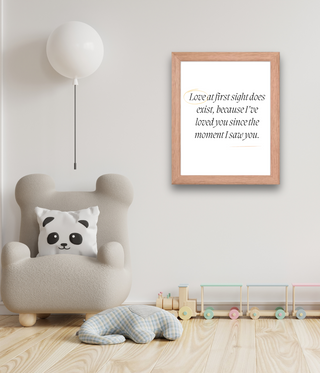 Love At First Sight Nursery Framed Wall Art