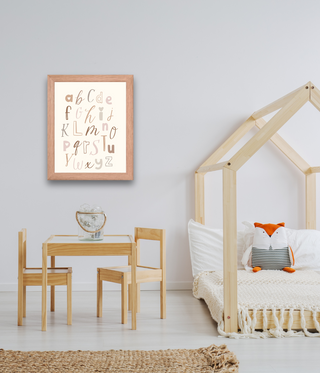 Alphabet Nursery Frame Wall Art