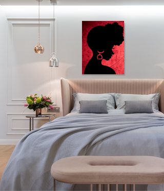 Afro Woman Abstract Wall Art