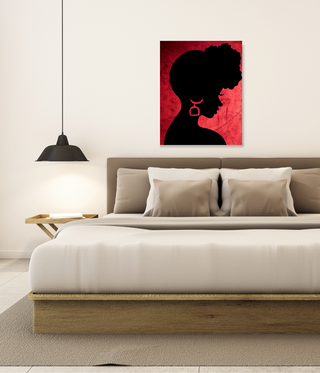 Afro Woman Abstract Wall Art