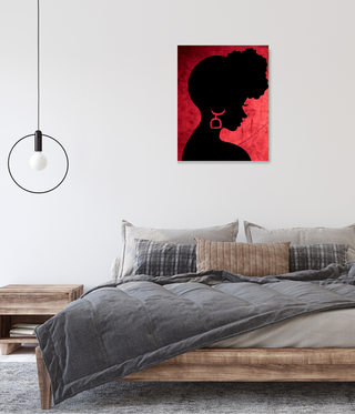 Afro Woman Abstract Wall Art